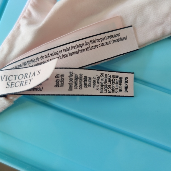 🍬 Victoria's Secret Body By Victoria Wire Bra - Pink Candy 🍭 Stripes | 34B - Picture 10 of 10